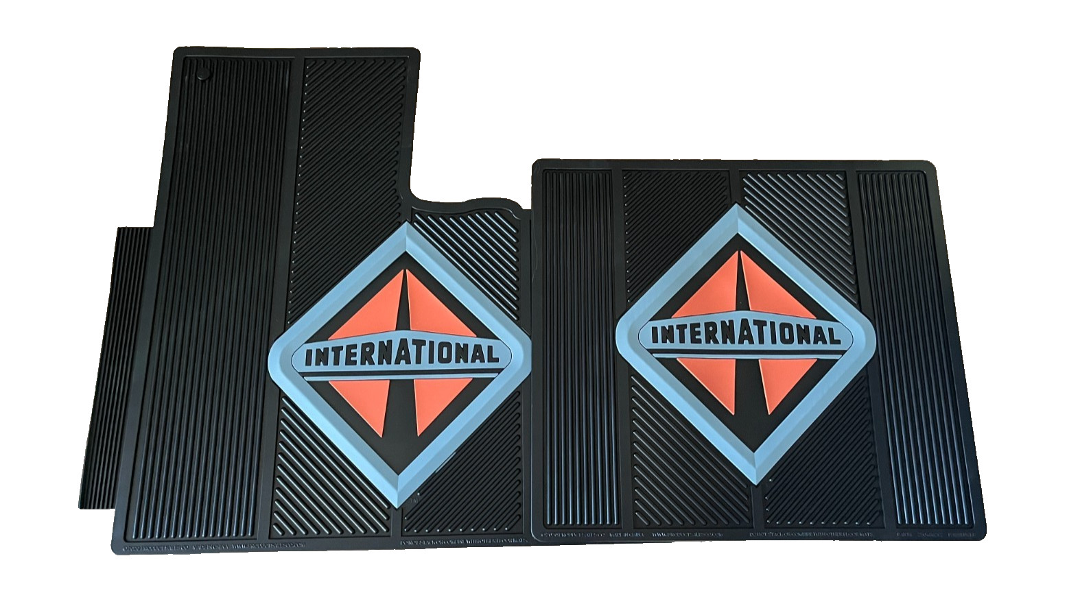 International Trucks 9000 Series Front Set of Rubber Floor Mats 9200, 9400, 9900