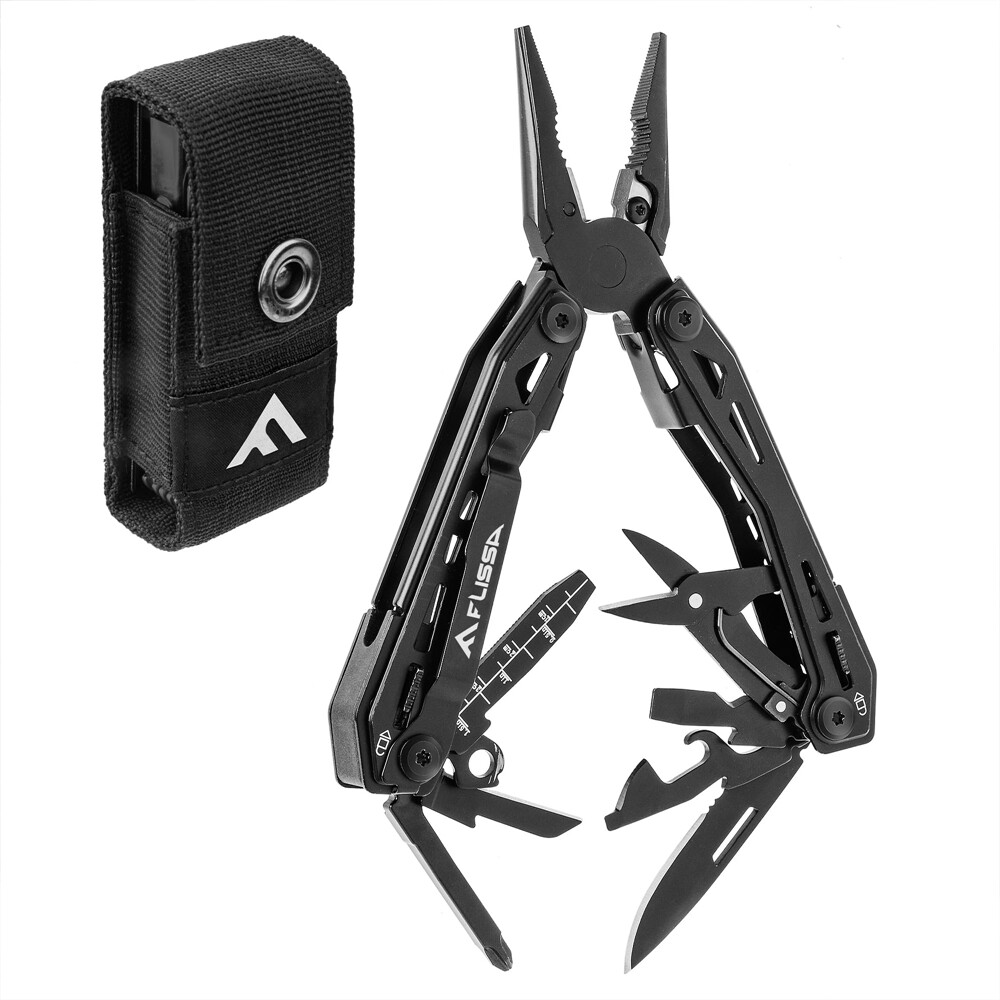 FLISSA 16-in-1 Multitool Plier Compact Portable EDC Multi Tool With Pocket Knife