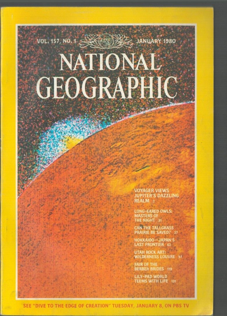 NATIONAL GEOGRAPHIC MAGAZINE 1/1980-VOYAGER VIEWS JUPITER-JAPAN-UTAH ROCK ART