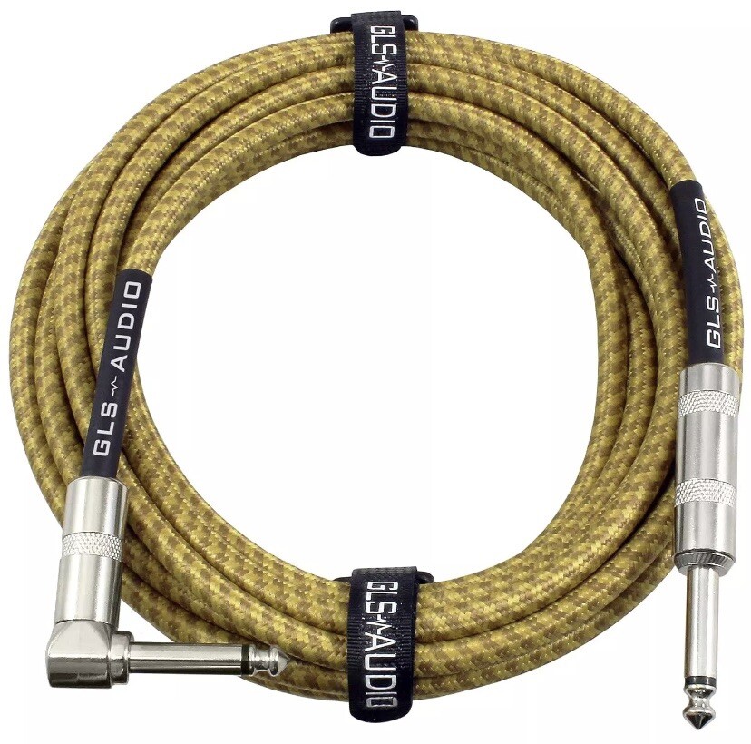 GLS Audio Instrument Cable - Amp Cord for Bass & Electric Guitar - 20 Feet