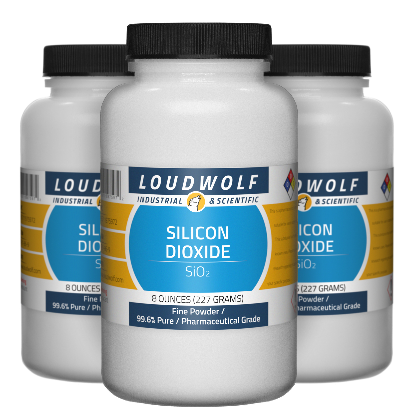 Silicon Dioxide, 1.5lb, Pharmaceutical Grade, Sturdy Bottles, SHIPS SAME DAY