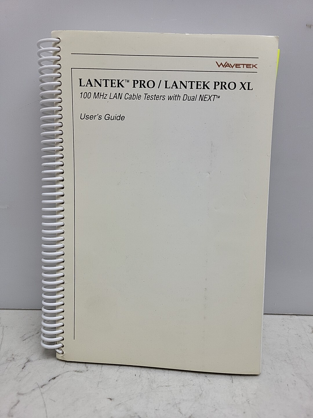 Wavetek Lantek Pro & Lantek Pro XL 100 MHZ LAN Cable Testers Used Untested