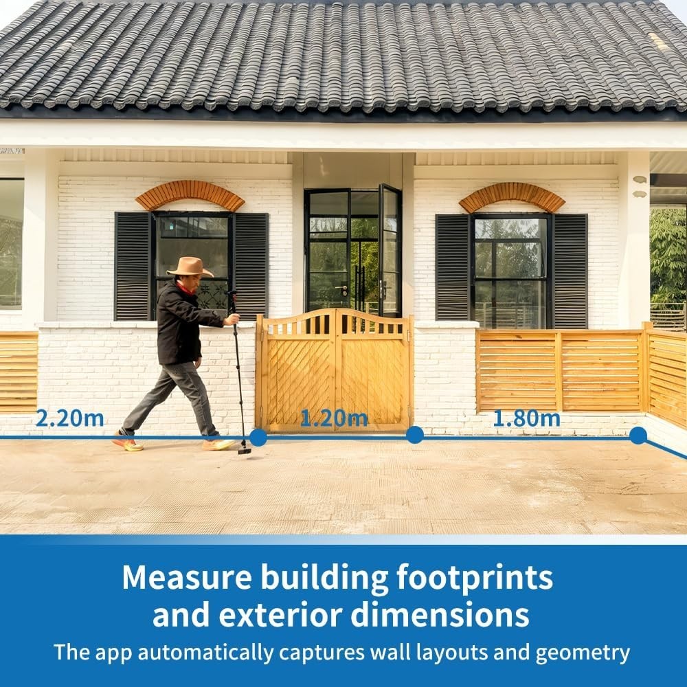 Baoruler 3D Motion Measuring Tool Walk-to-Map Digital CAD Export DXF DWG App BT
