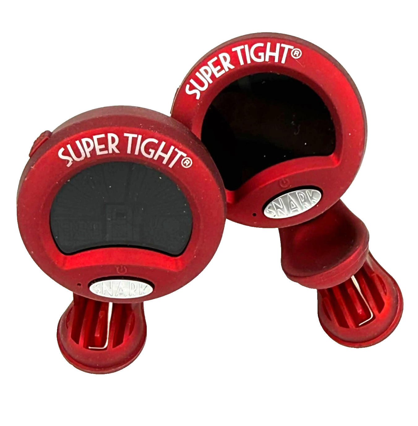2x SNARK Super Tight Clip-On Guitar Tuner Red Chromatic Bass Ukulele Lot of 2