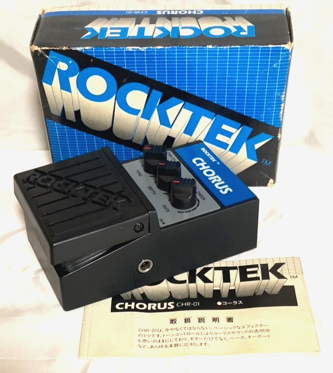 [Mint] Rocktek CHR-01 Chorus Guitar Pedal W/Box Vintage 90s From Japan Free Ship