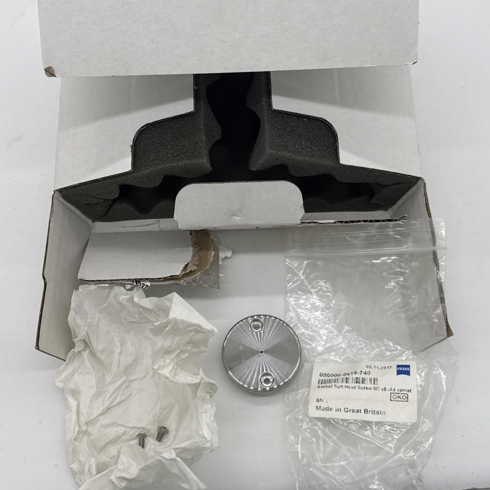 Carl Zeiss Evo Anode 354720-9575-001 W/ Butt Head Screws OEM