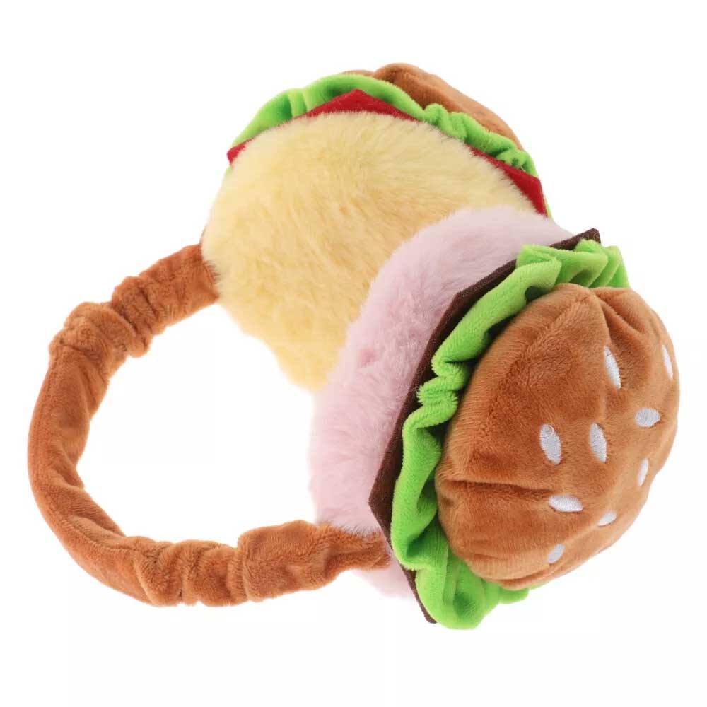 Funny Hamburger Ear Muffs Piggy Bank Adult Novelty Coin Bank Warmer