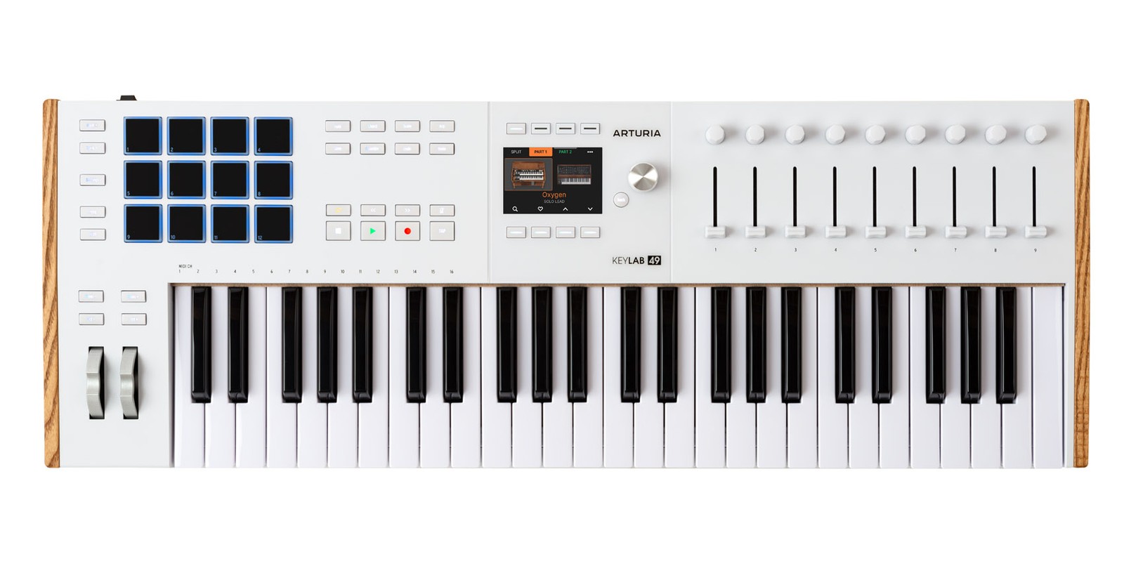 Arturia KEYLAB 49-Key Mk3 White USB Midi Keyboard Controller+On-Stage X-Stand