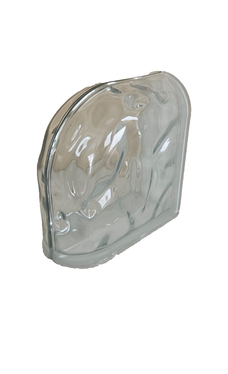 Glass Block - Mulia 8x8x4 Wave Double End (7 3/4" x 7 3/4" x 3 7/8")