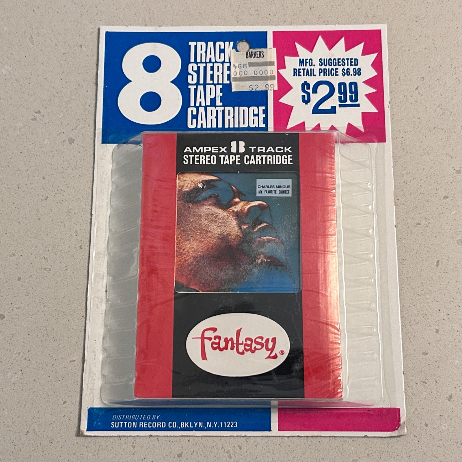 SEALED! RARE JAZZ BLISTER PACK 8-Track Tape CHARLES MINGUS "My Favorite Quintet"