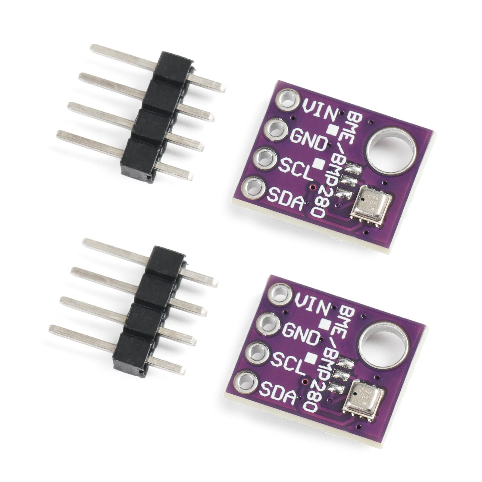 2 PCS BME280 5V Sensor Module Atmospheric Pressure Temp Humidity I2C SPI