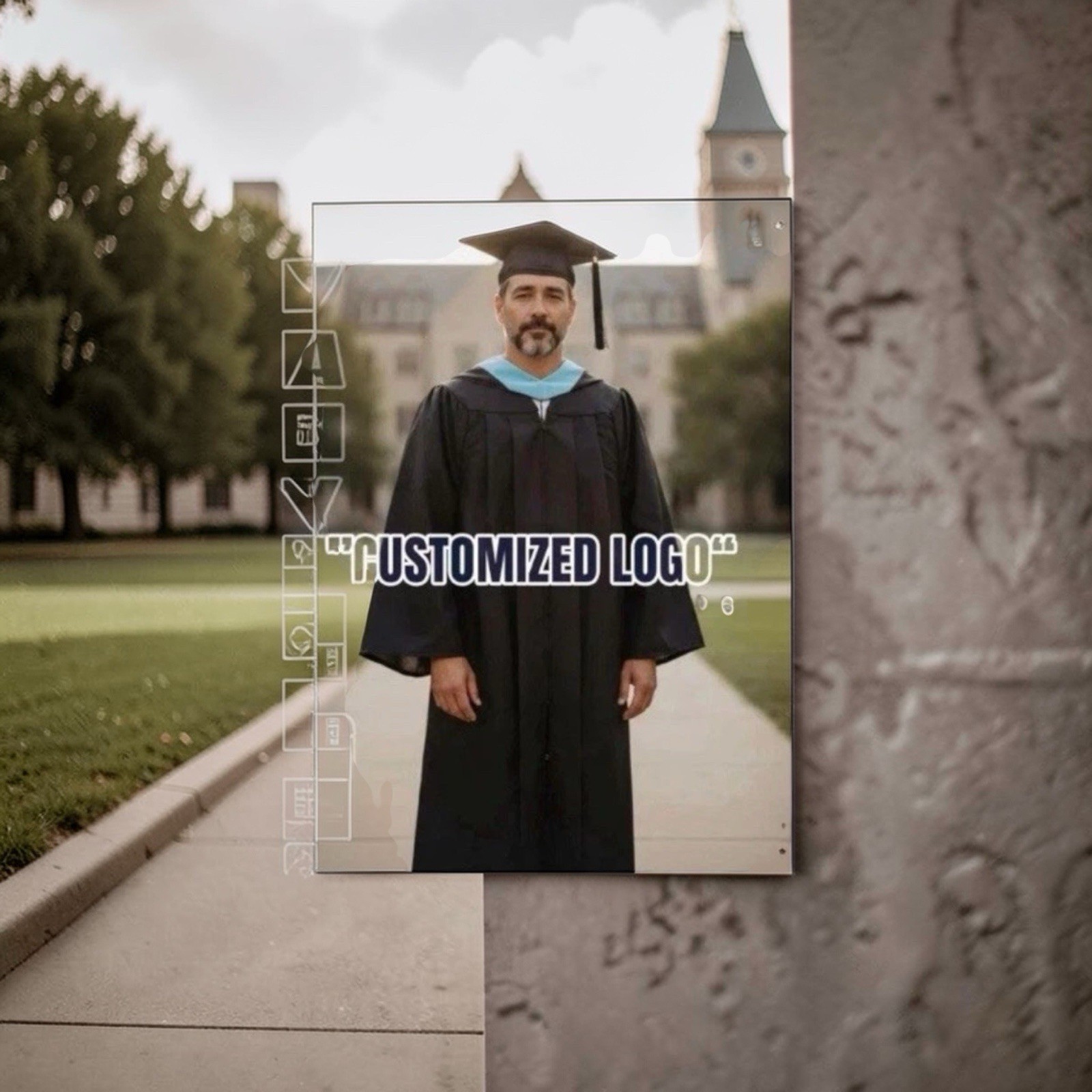 Classic Black Doctoral Gown, Hood, Graduation Set | Customized“
