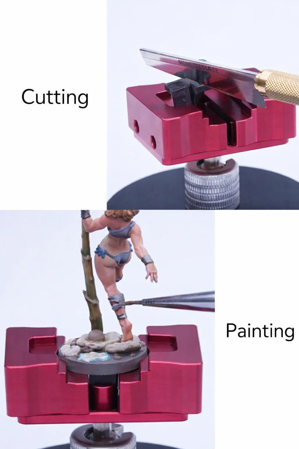 MANWAH Miniature Painting Vise Handheld Tabletop Workbench Clamp Model Tool