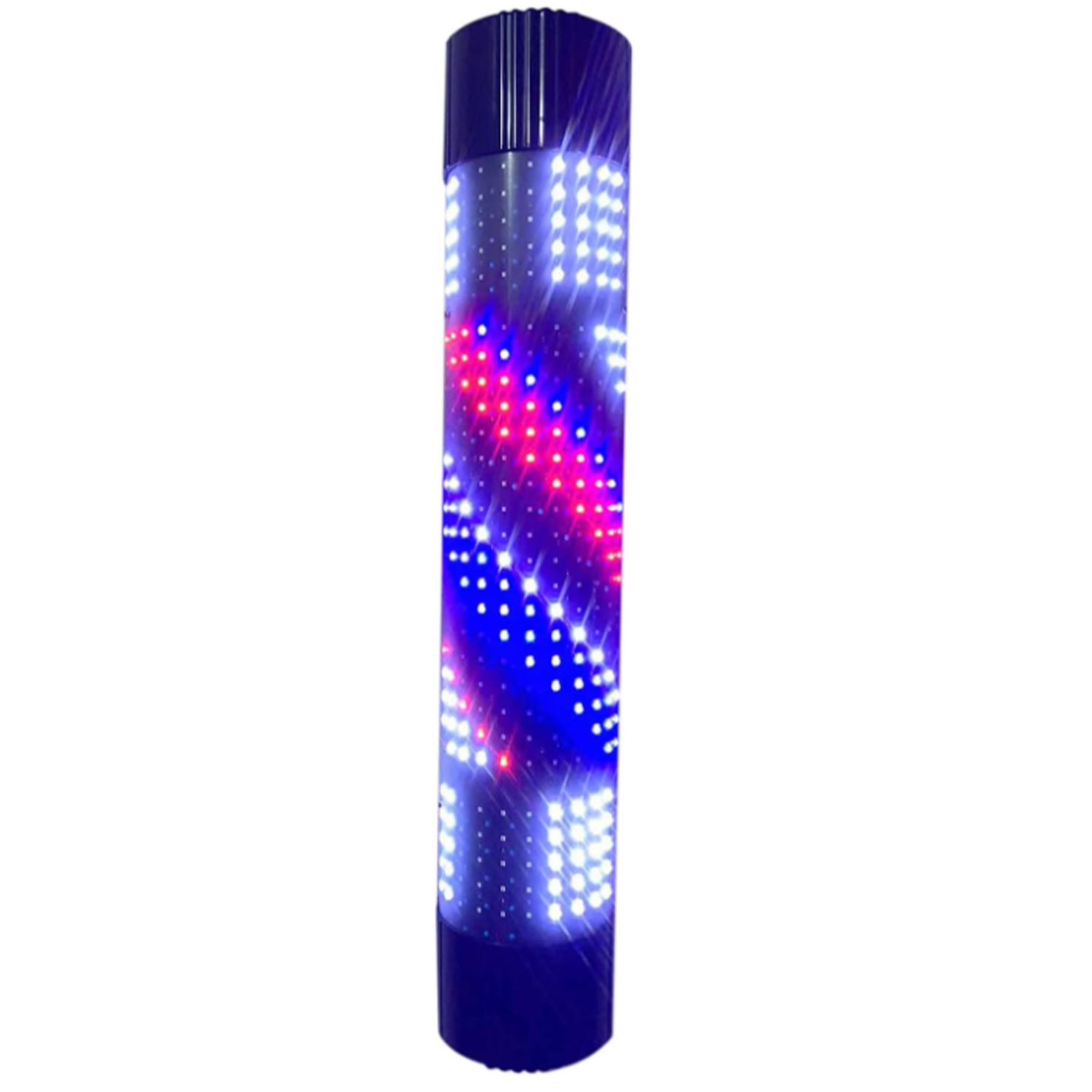 33''Barber Shop Signs Pole Rotating Illuminated Light HairSalon Shop Beauty Sign