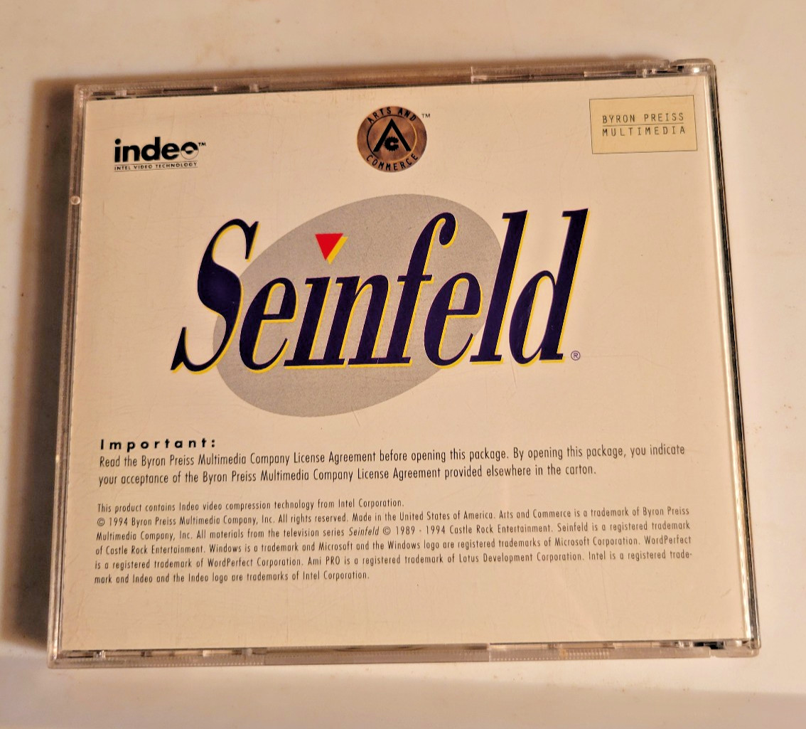 Seinfeld - CD-ROM Screensaver & Planner - 1994 - Byron Preiss Multimedia
