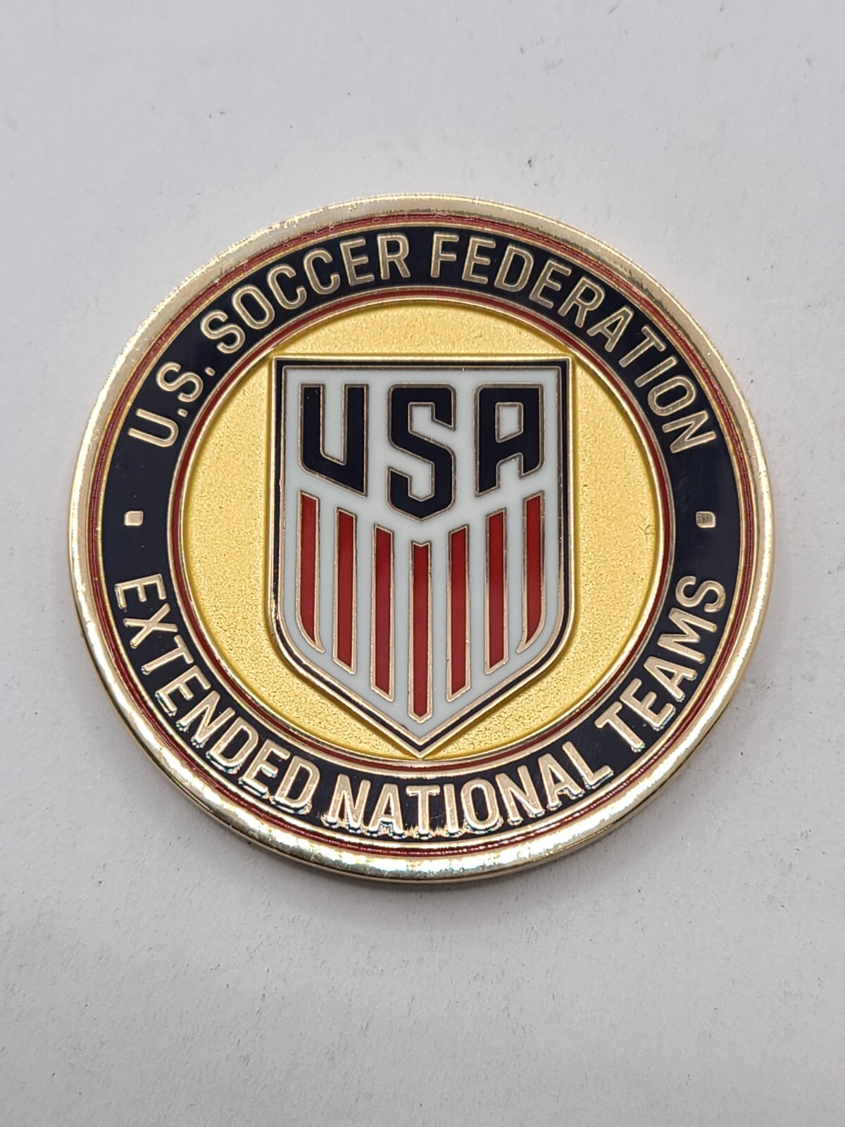 U.S Soccer Federation Extended National Team Member Challenge Coin (Gold Tone)