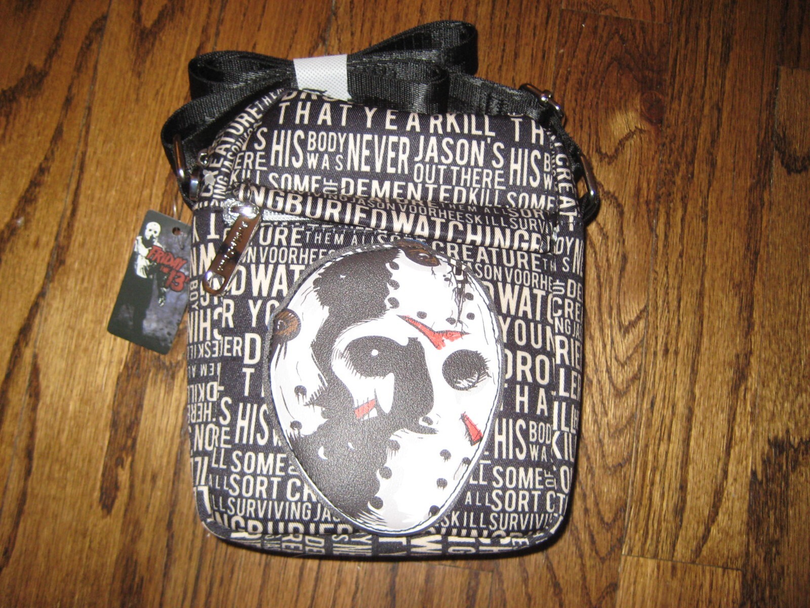 Friday the 13th Jason Voorhees Hockey Mask Crossbody Bag Halloween Horror New!
