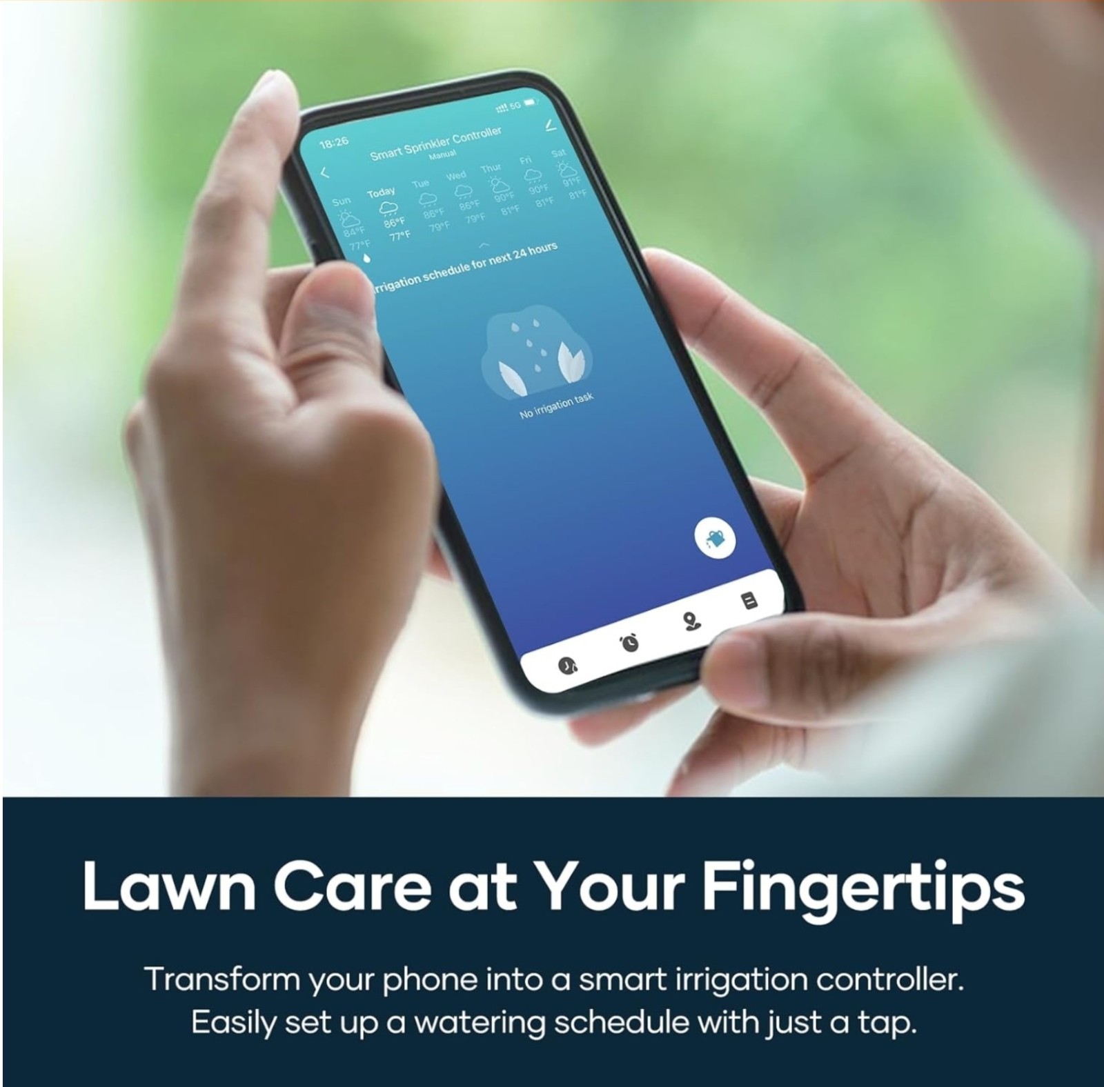 tolviviov Smart Sprinkler Controller, 8-Zone Indoor WiFi Irrigation Controller,