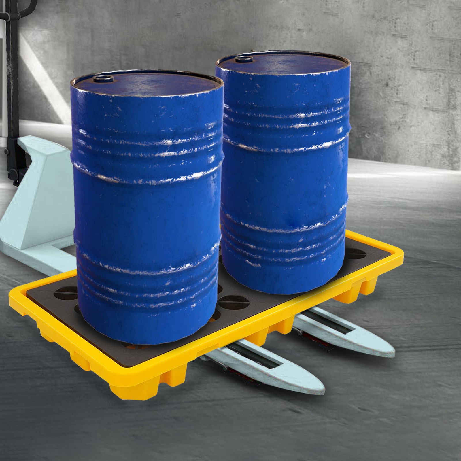 Spill Containment Platform, Spill Containment Platform With Drain Outlet