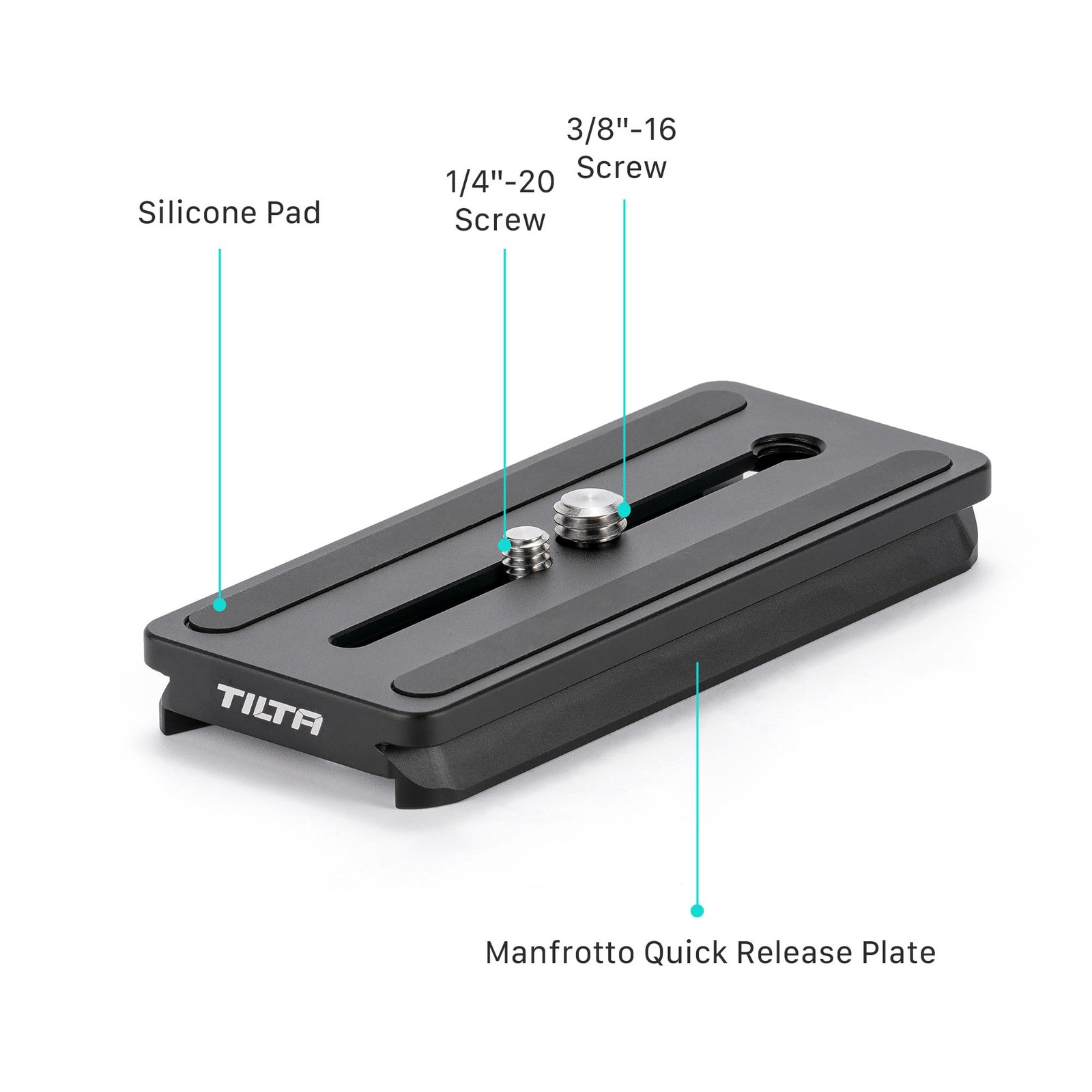 Tilta Manfrotto Universal Quick Release Plate - Black | Horizontal & Vertical...