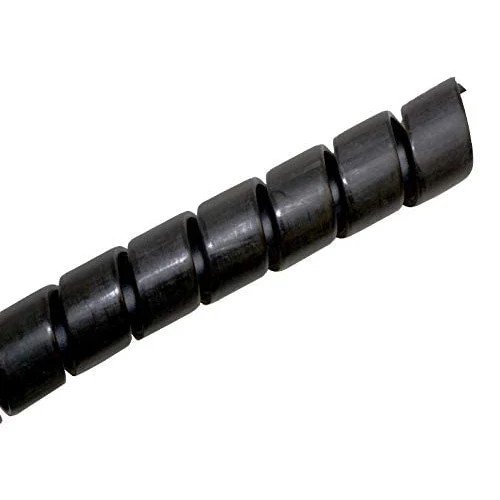 25FT 3/4'' Diameter BLACK Spiral Wrap, Flexible Wire Covering ~ 25 Foot Length