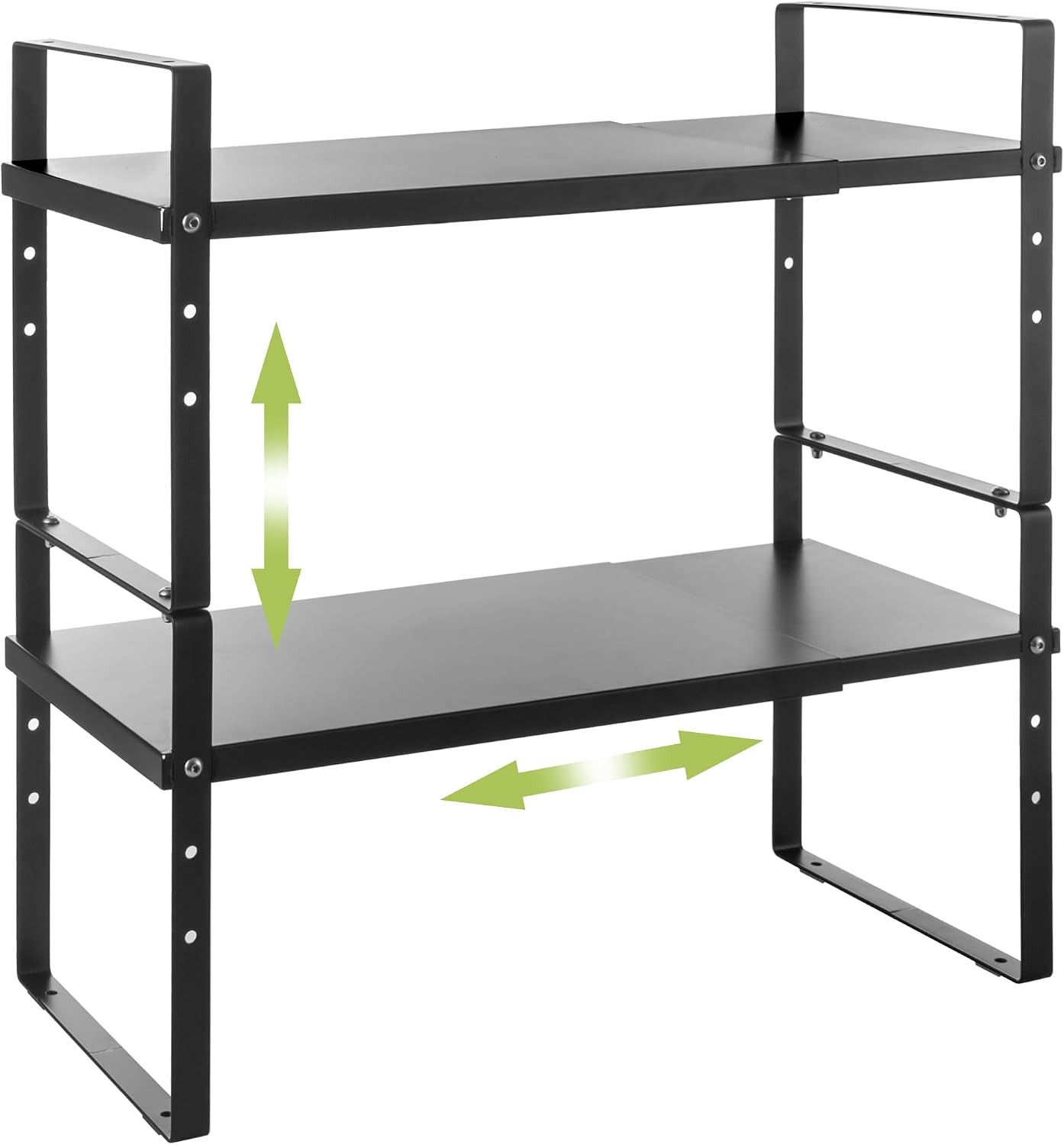 Expandable Cabinet Shelf Organizer Rack Stackable Kitchen Counter Storage