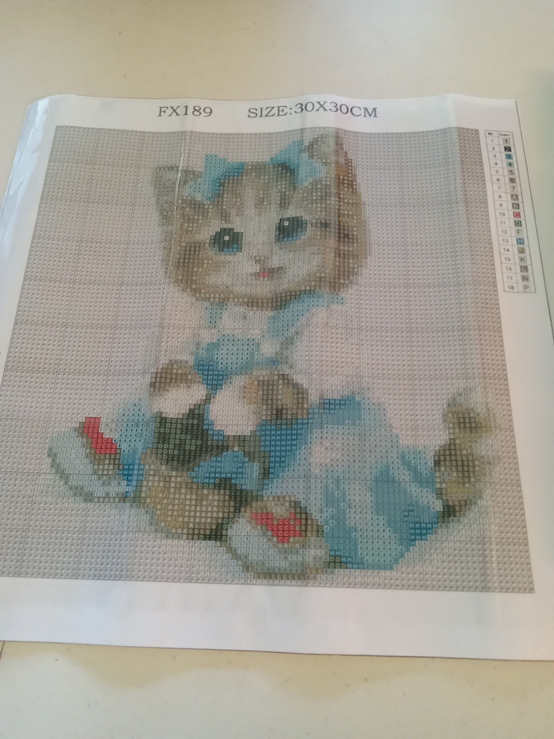 ART MAT Do It Yourself Pixel 5D Diamond Plastic Melt Kitten 9.75x9.75" FX189 NEW