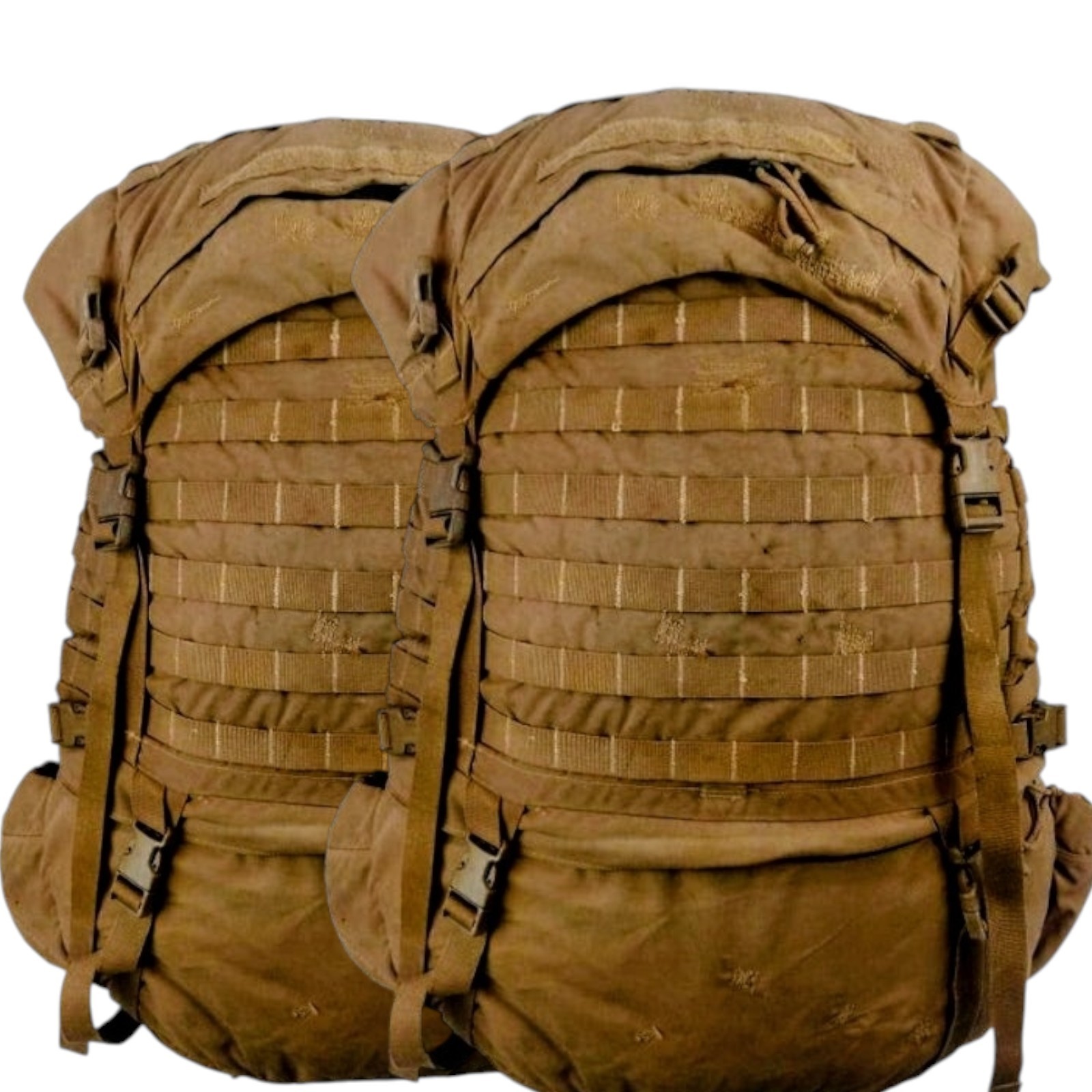 USGI USMC FILBE Main Pack MOLLE II (2 Bags) Coyote Brown Grade B
