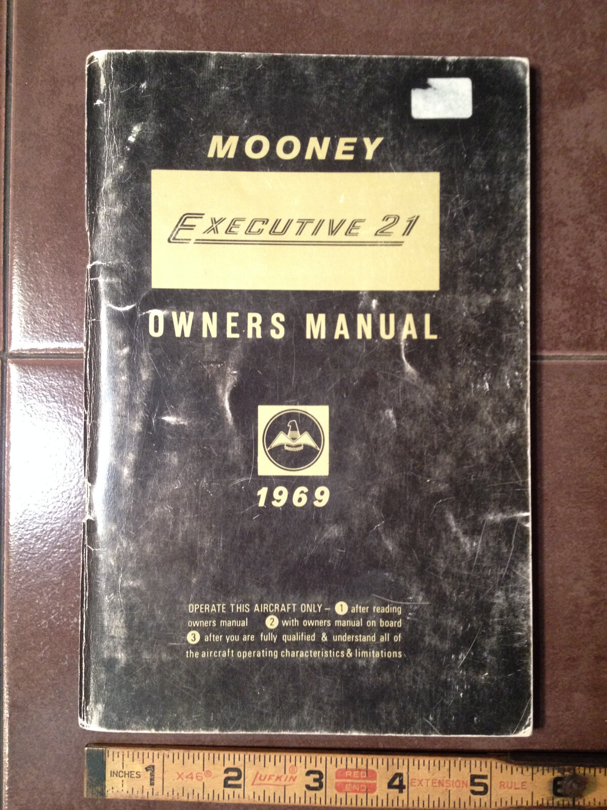 1969 Mooney Executive 21,  M20F Owner's Manual