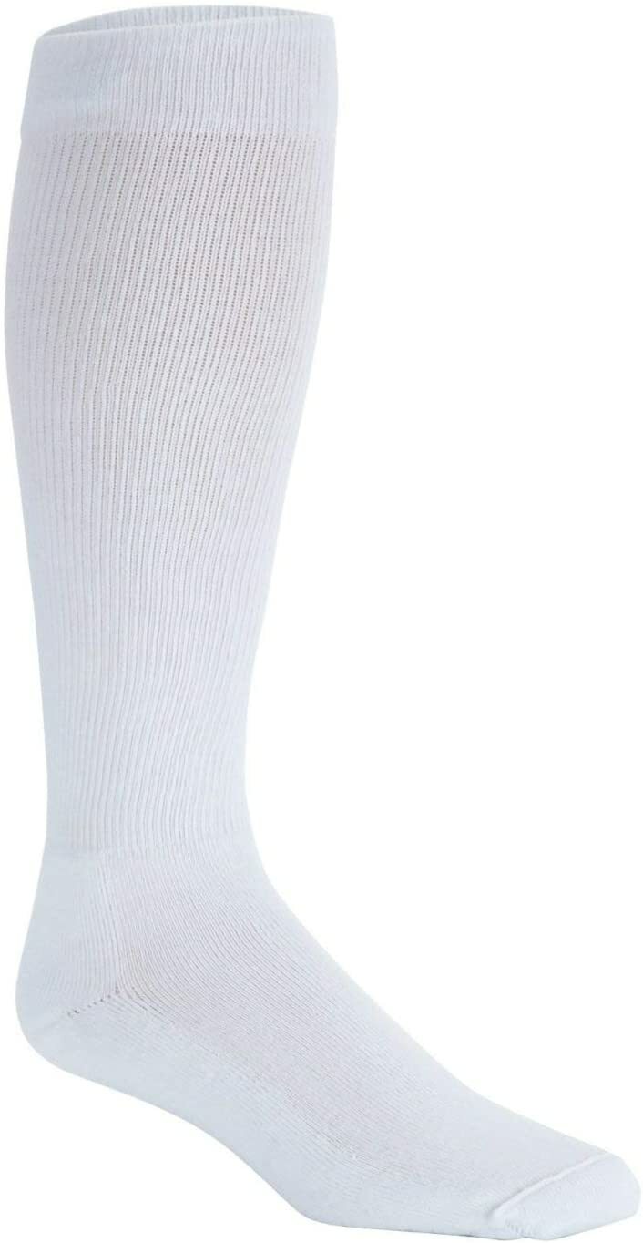 SIGVARIS Men's Diabetic Compression Socks 18-25 (White) Small Long