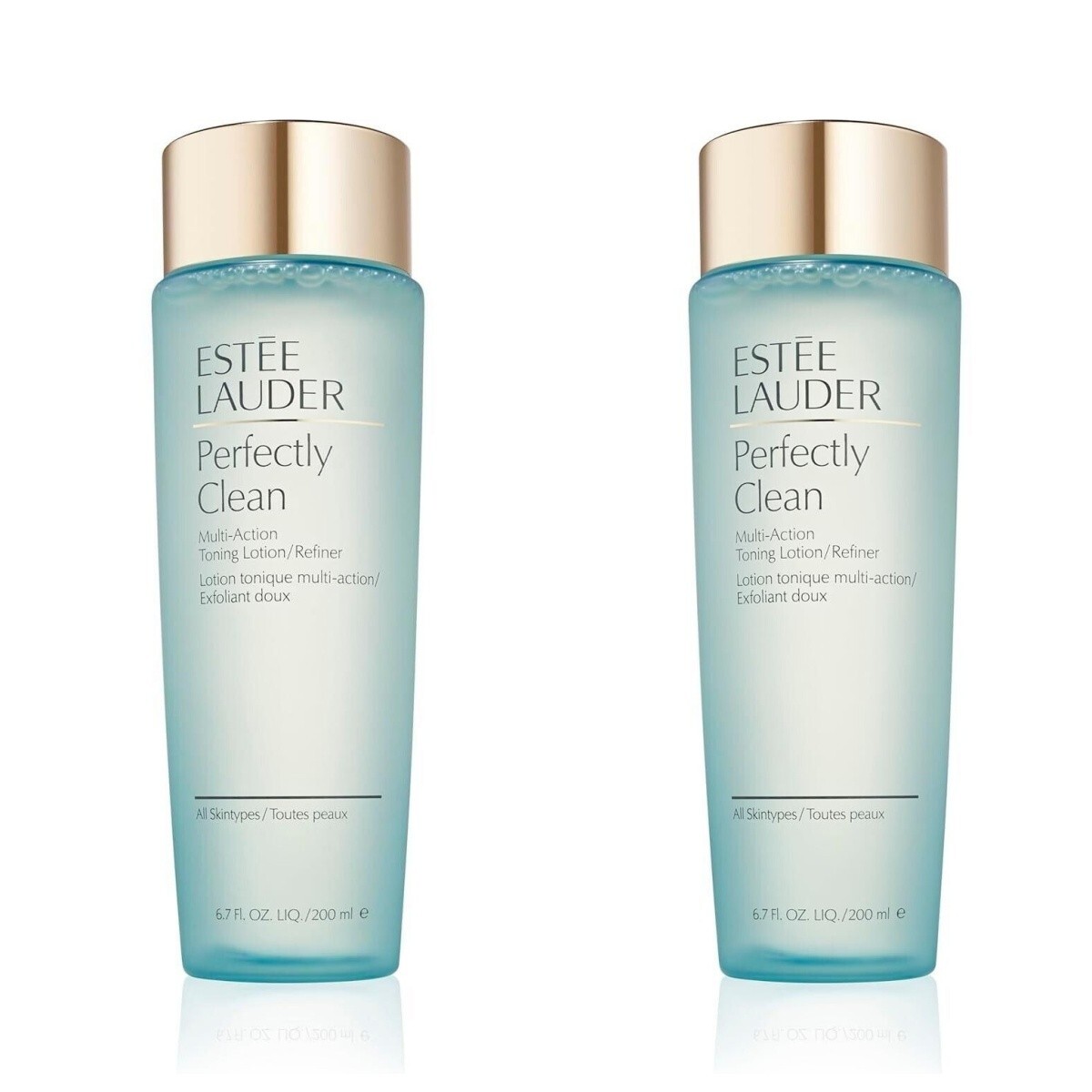 2x Estee Lauder Perfectly Clean Multi-Action Toning Lotion/Refiner 6.7 oz/200 ml
