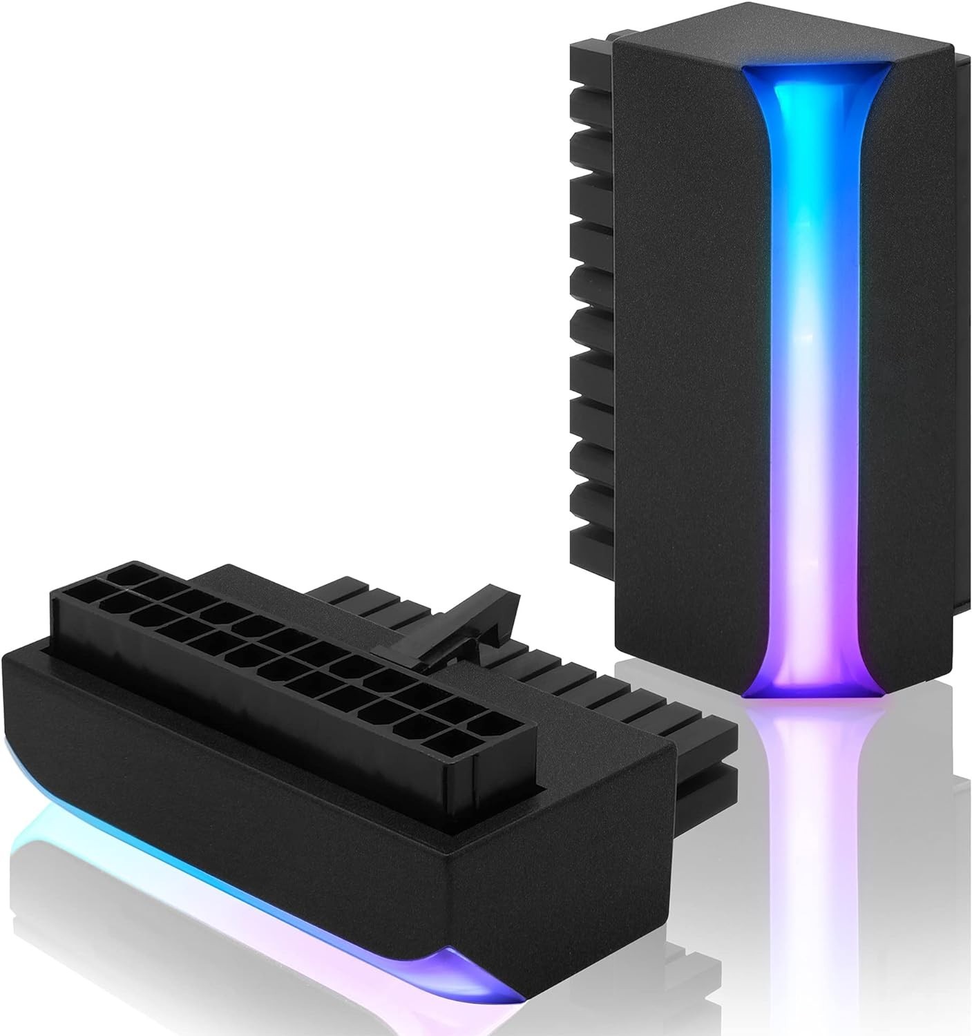 RGB Adaptor 5v ARGB 3-Pin 90 Degree ATX 24-pin EZDIY Power Connector Sync Mobo