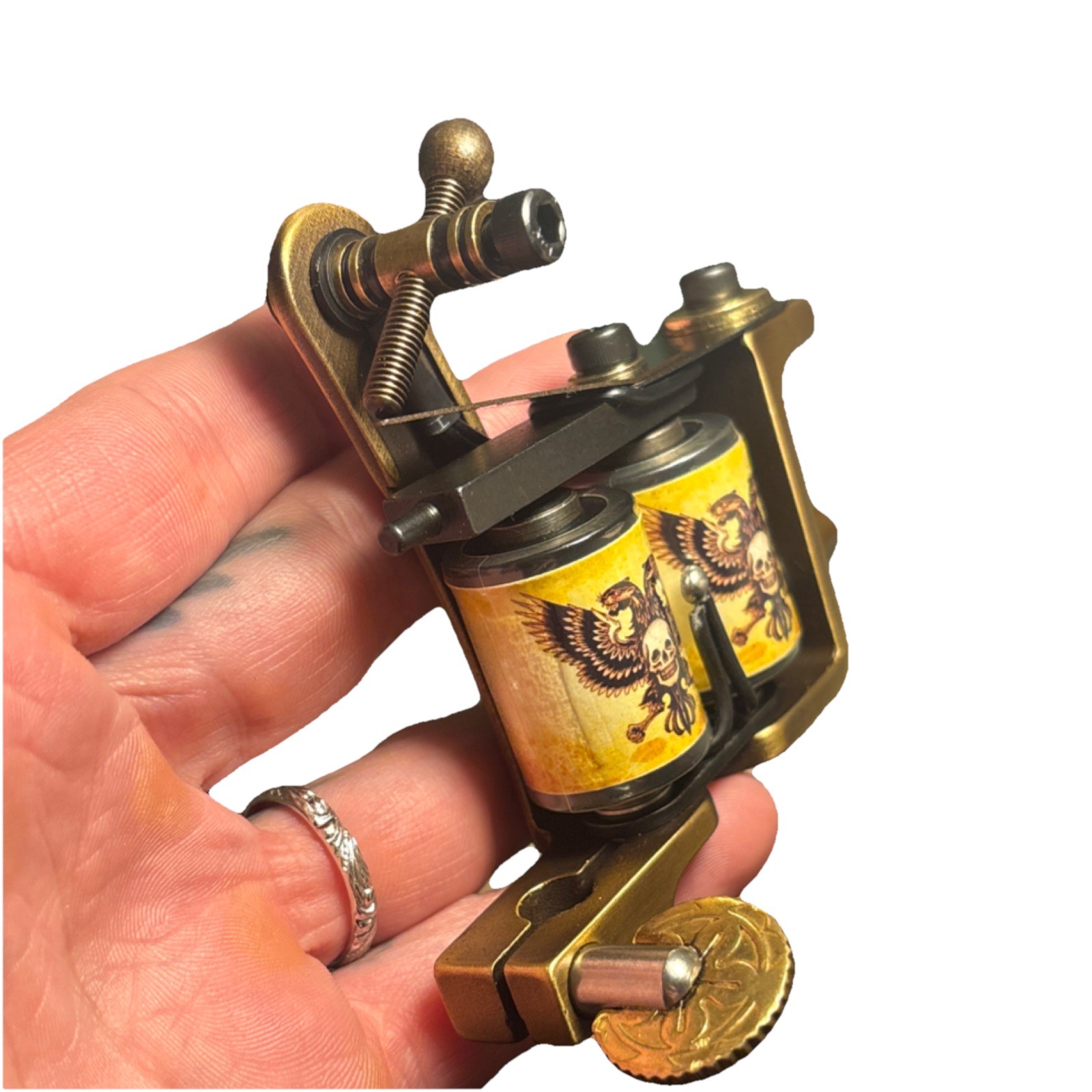 Thomas Supply Hand engraved Compass Brass Tattoo Machine