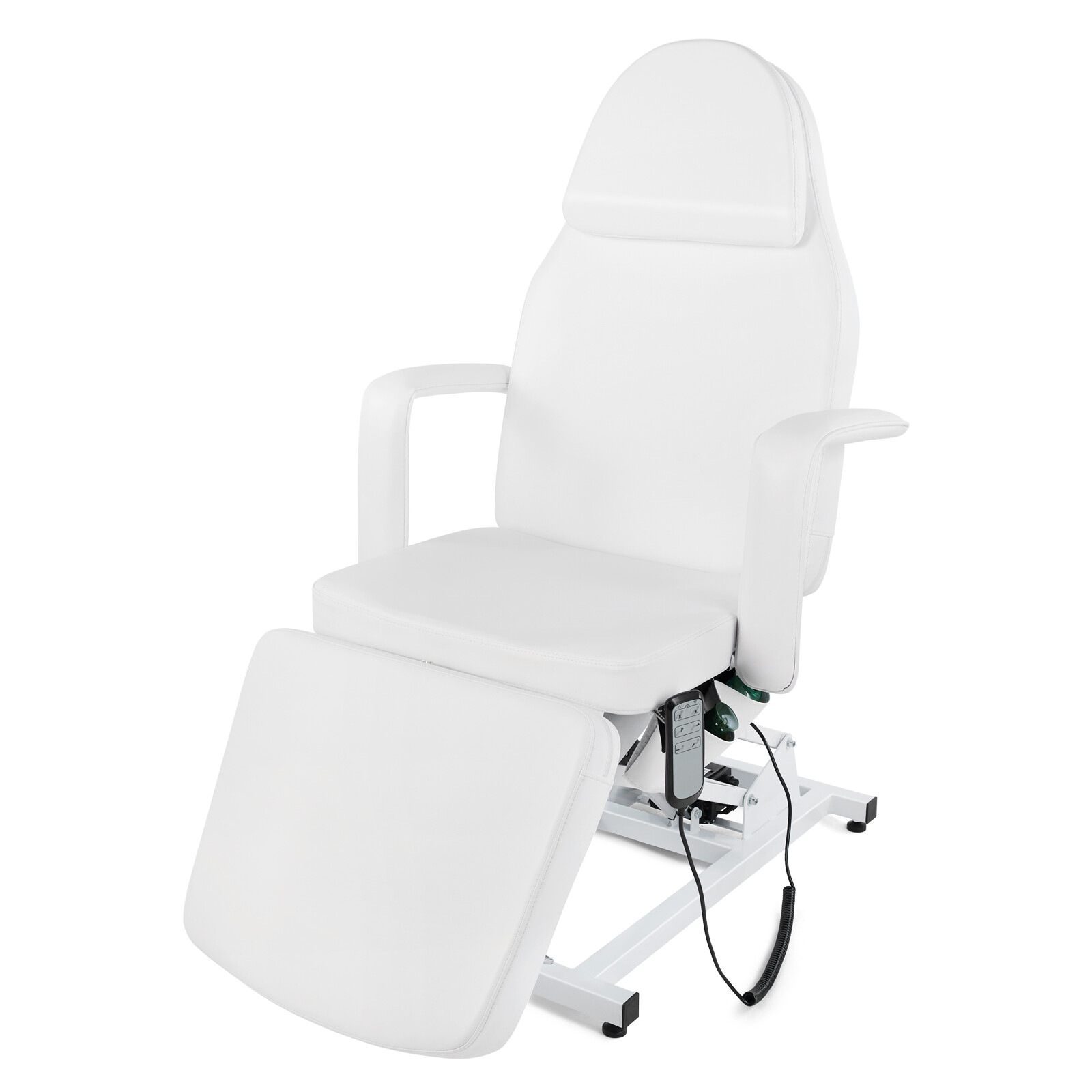 White Heavy Duty Pro Electric Facial Table Massage Beauty Bed 3-Motors w/ Remote