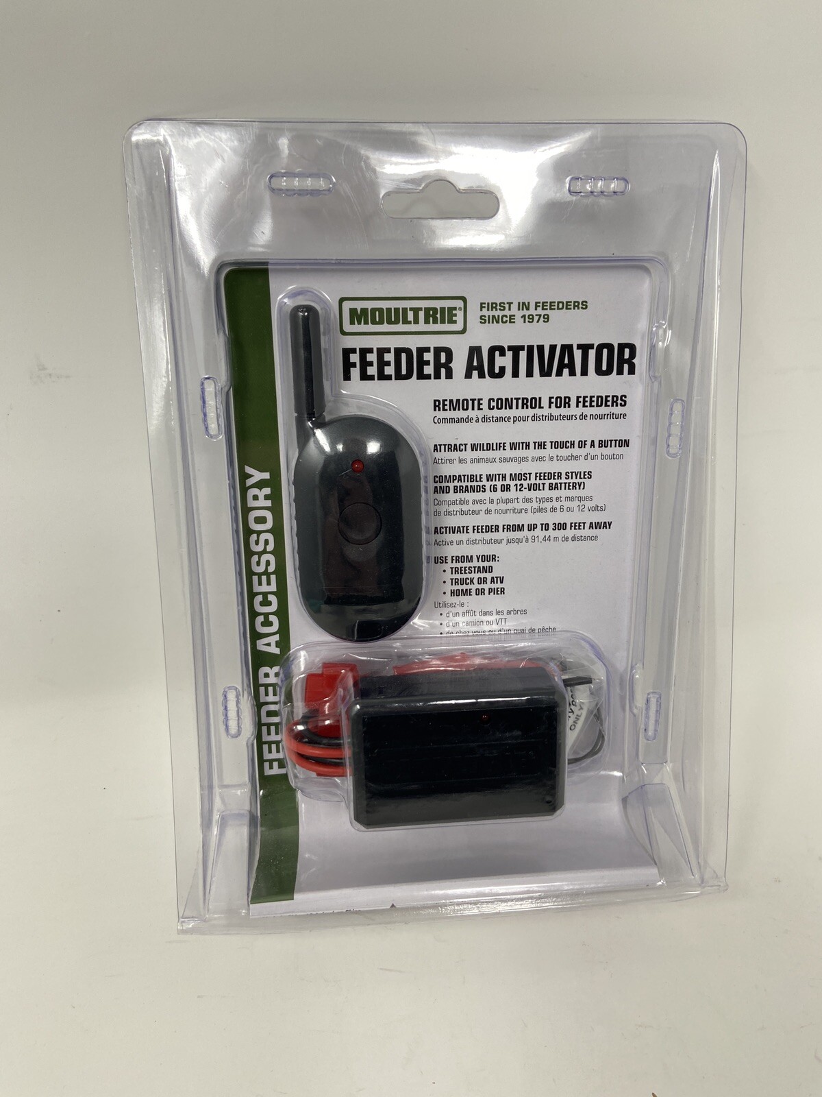Moultrie MFHP53863 Black 300' Range For 6V/12V Feeder Kits Remote Activator