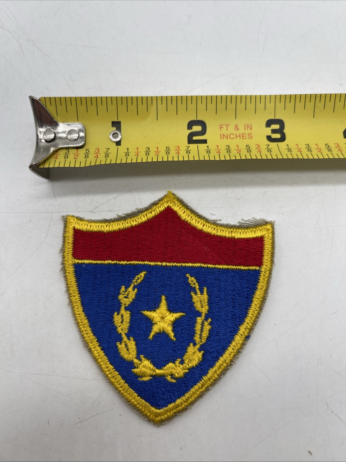 Guatemalan Military Shield Army Infantry Gold Star Wreath Cut Sew On ~3” Patch