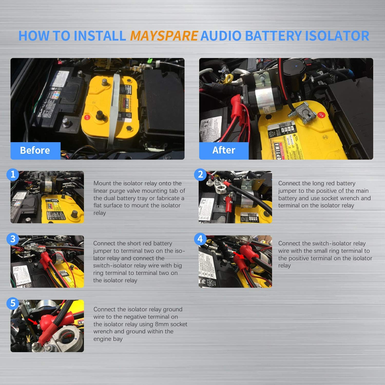 200A Mobile Audio Relay & Battery Isolator