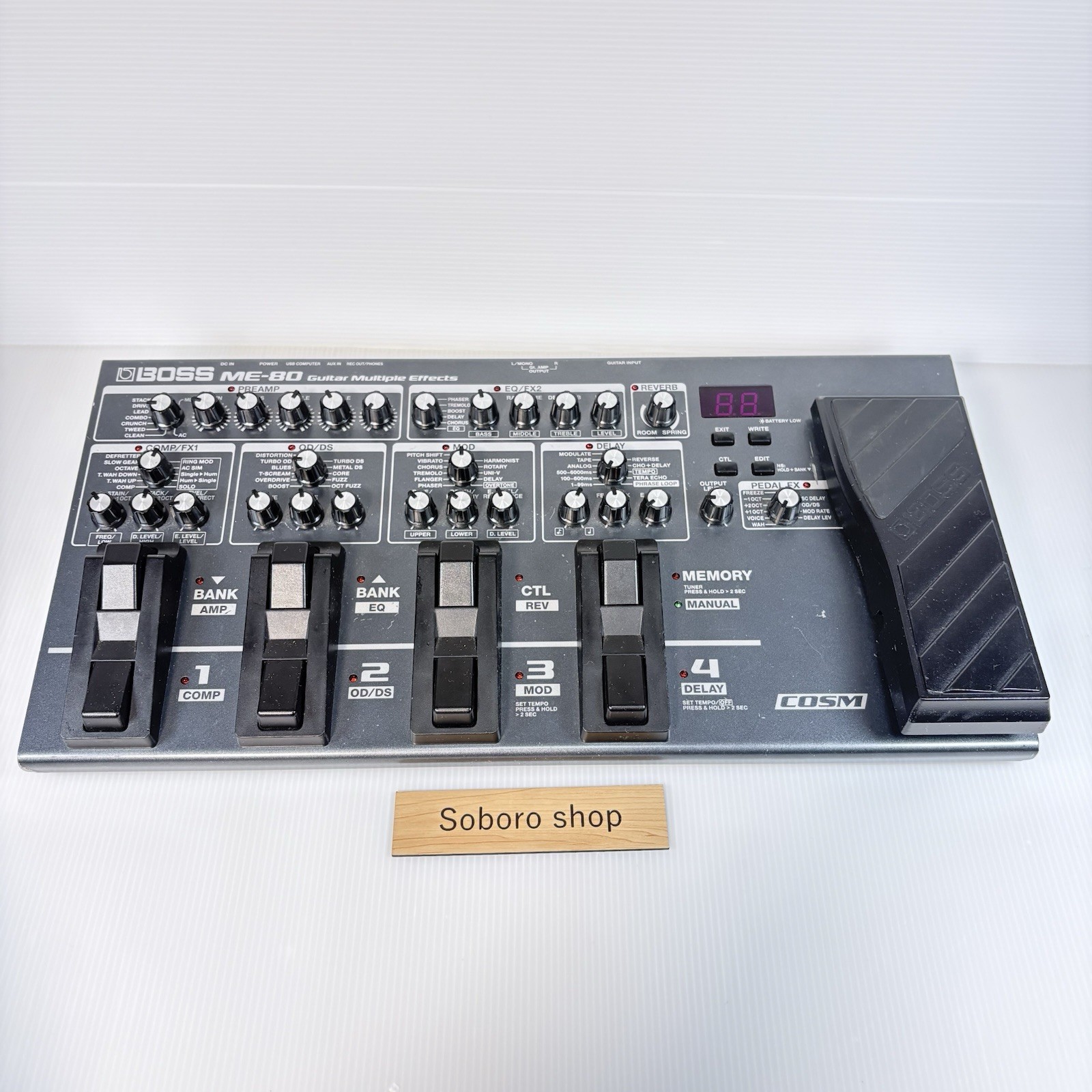 Boss ME 80 Guitar Multi Effects Processor Pedal Tested Working Used