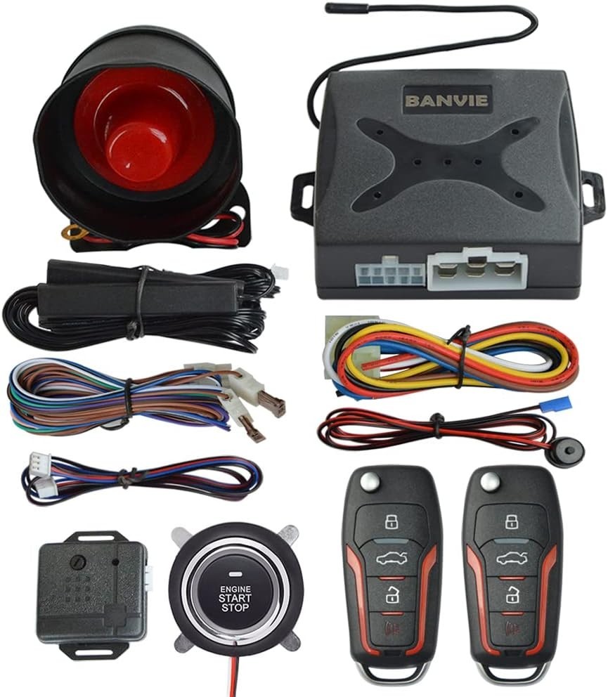 Remote Keyless Entry & Engine Start: PKE Car Alarm System for Gasoline Vehicles
