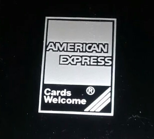 Lot of 4 New American Express Restaurant Check Presenter   Black Plastic  nice A