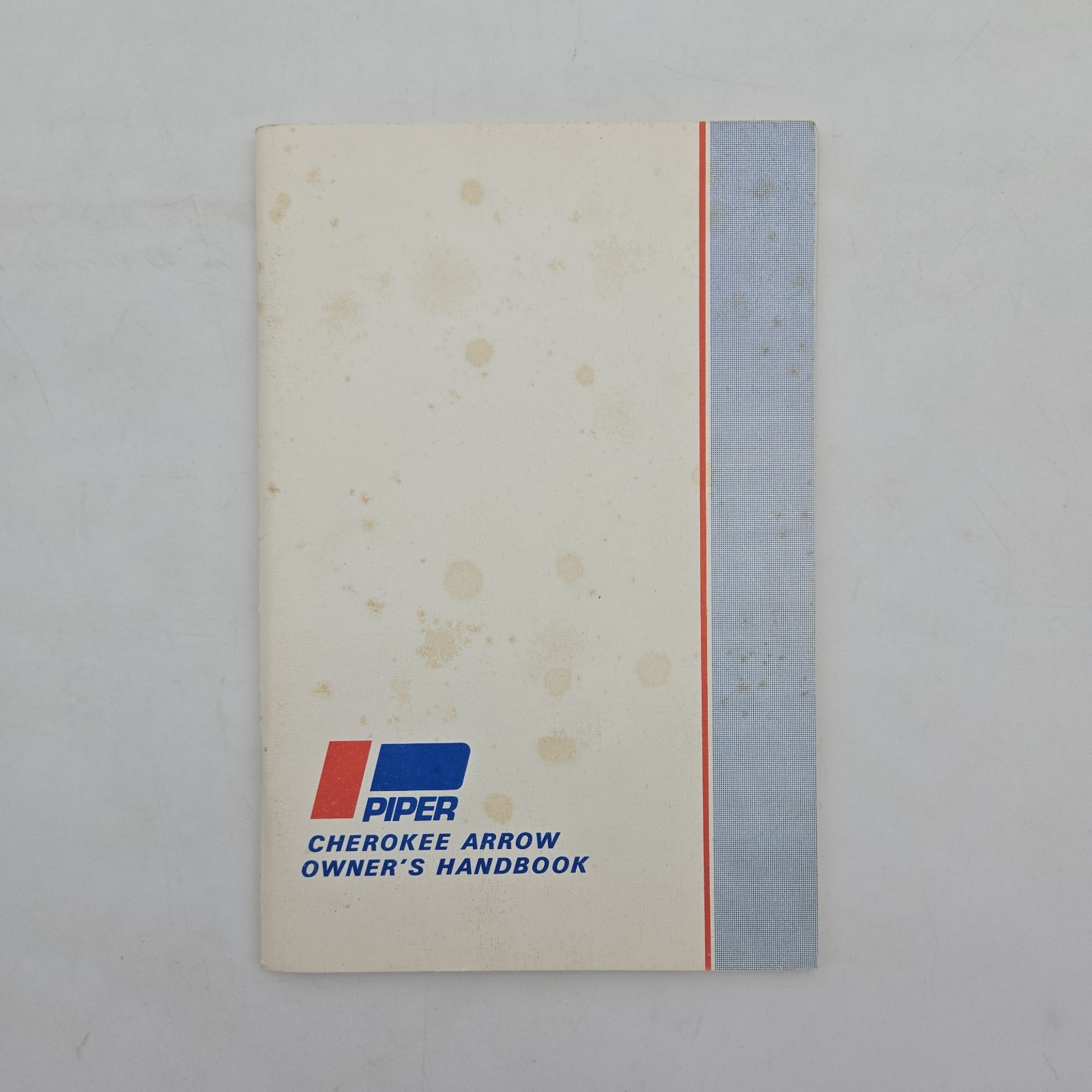 Vintage Piper Cherokee Arrow Owner's Handbook Manual | Republished AUG 1969