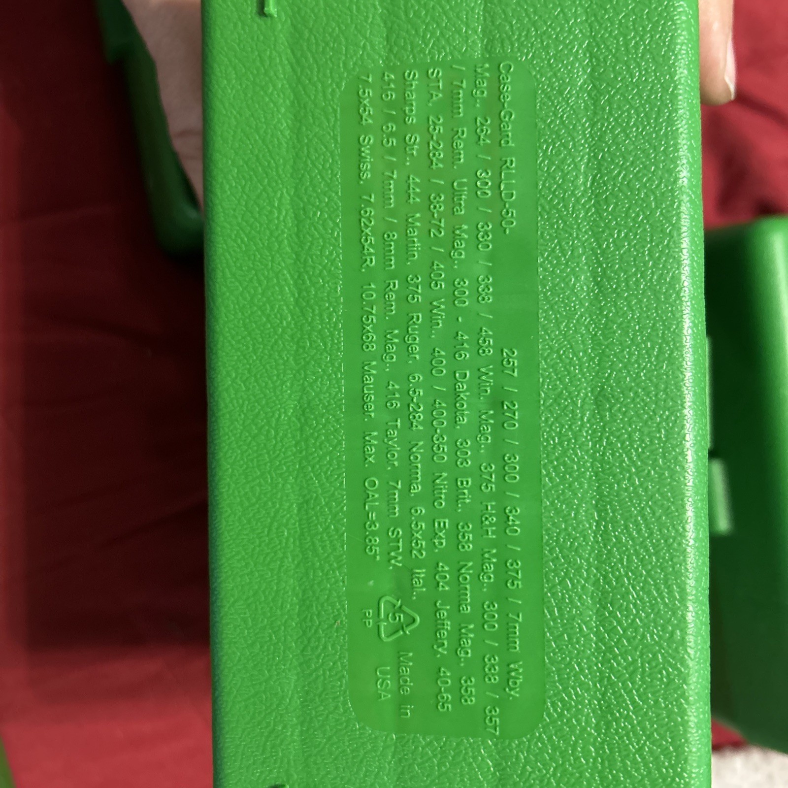 Case Gard Reloading Ammo Storage Box, Green . Holds 50 Rds Each.