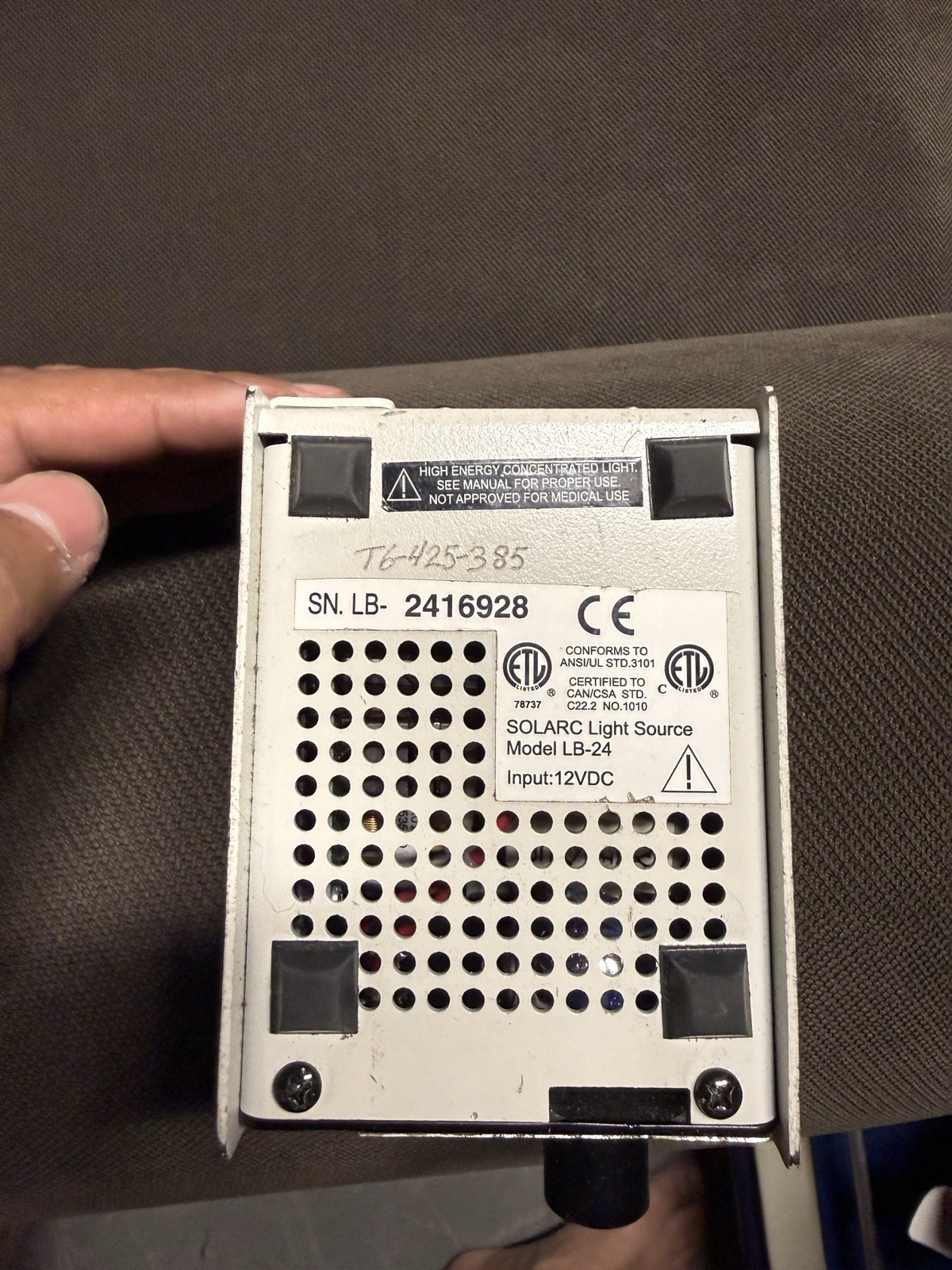 LB-24, Solarc Light, Fiber Optic Illuminator
