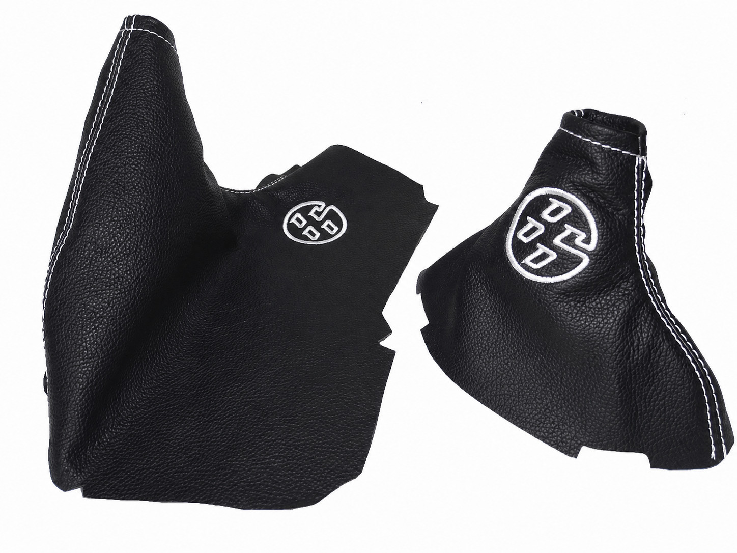 Gear & Handbrake Boots For Toyota 86 2012-2019 Leather "86" White Embroidery