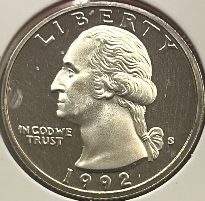 1992 S Washington Quarter Proof (MS) **Free Shipping**