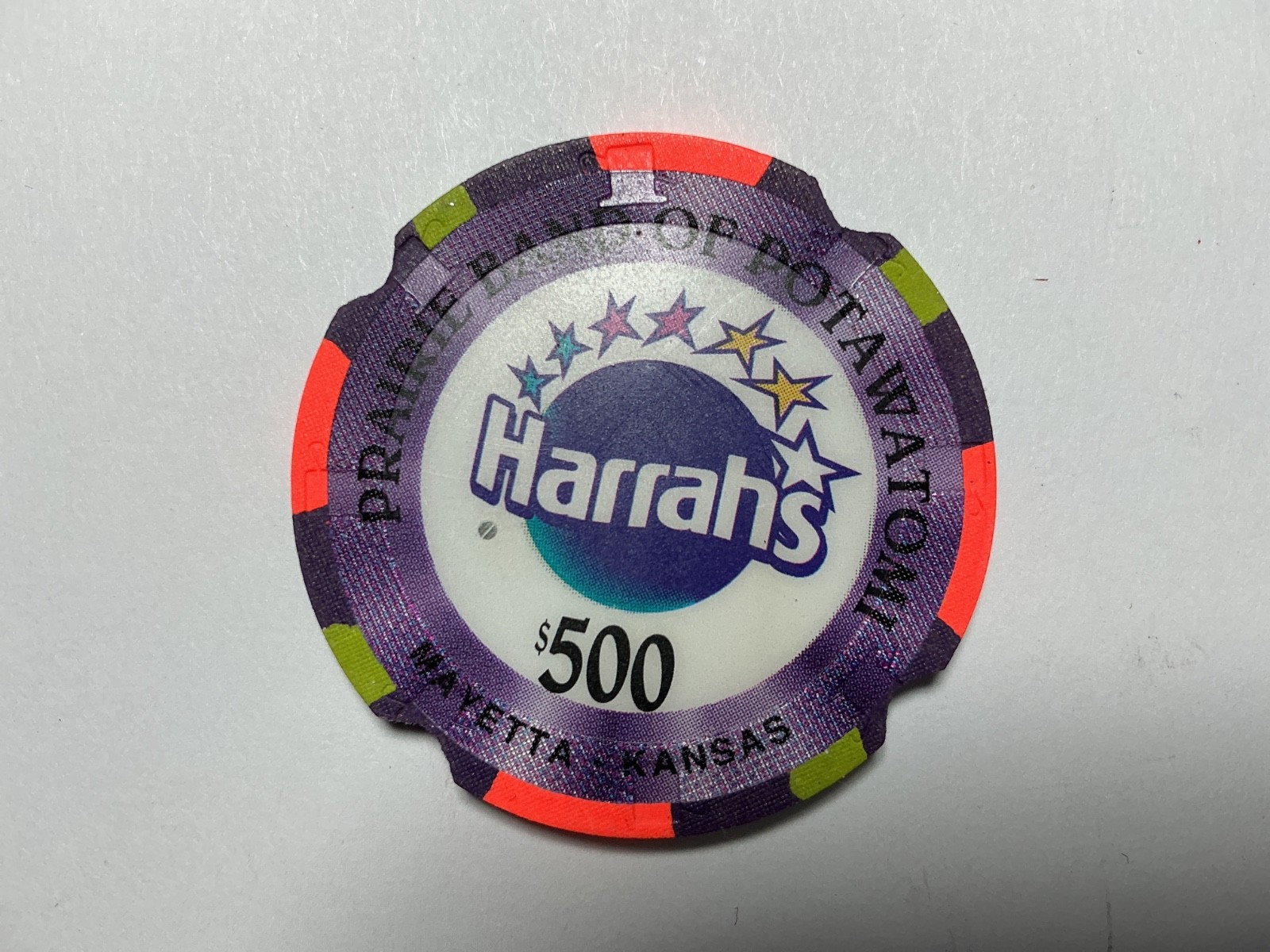$500 Harrah’s, Mayetta, KS - Notched