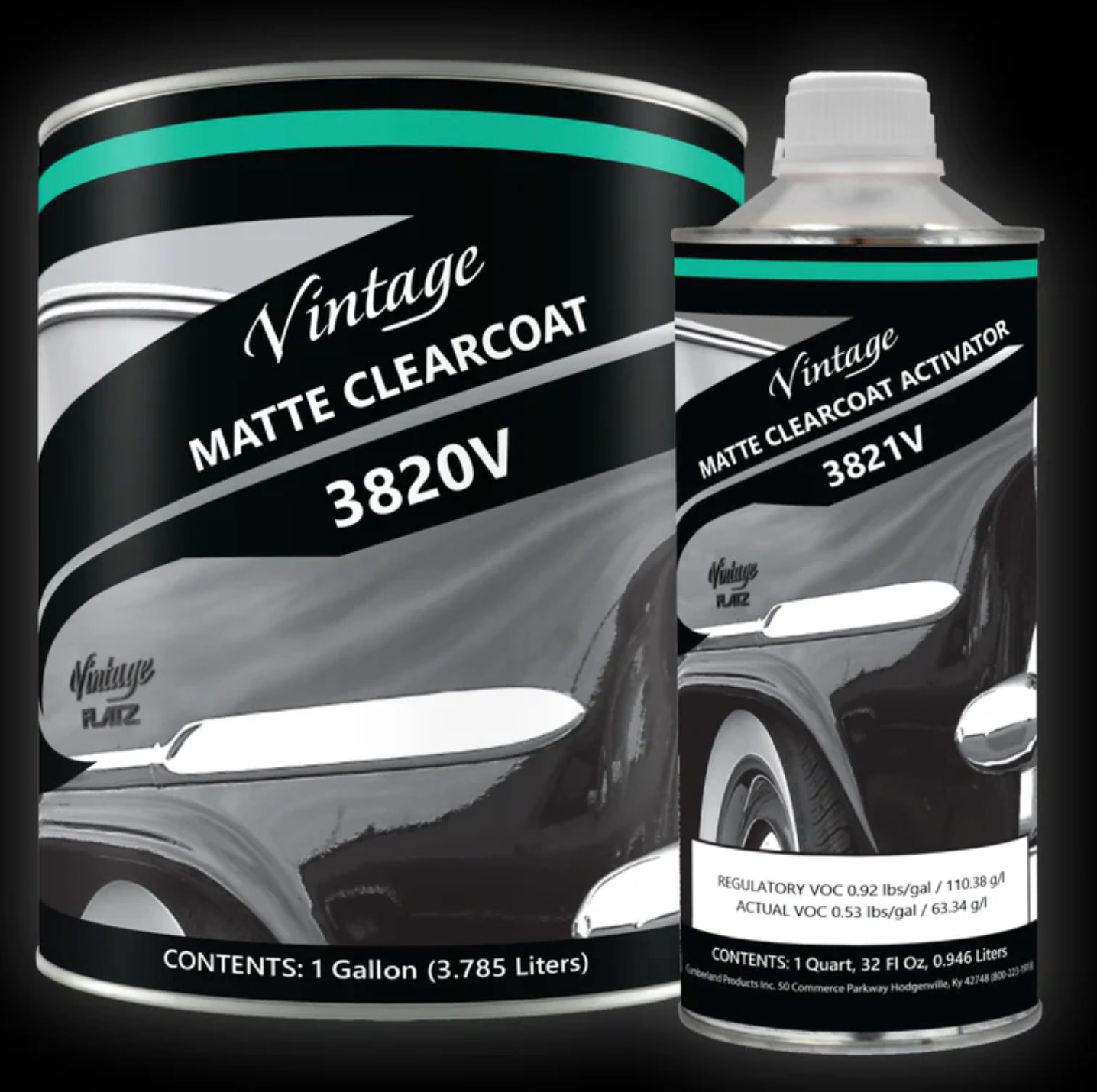 Vintage Pro Matte/Satin Clearcoat 3820 Quart Kit w Regular Speed Activator