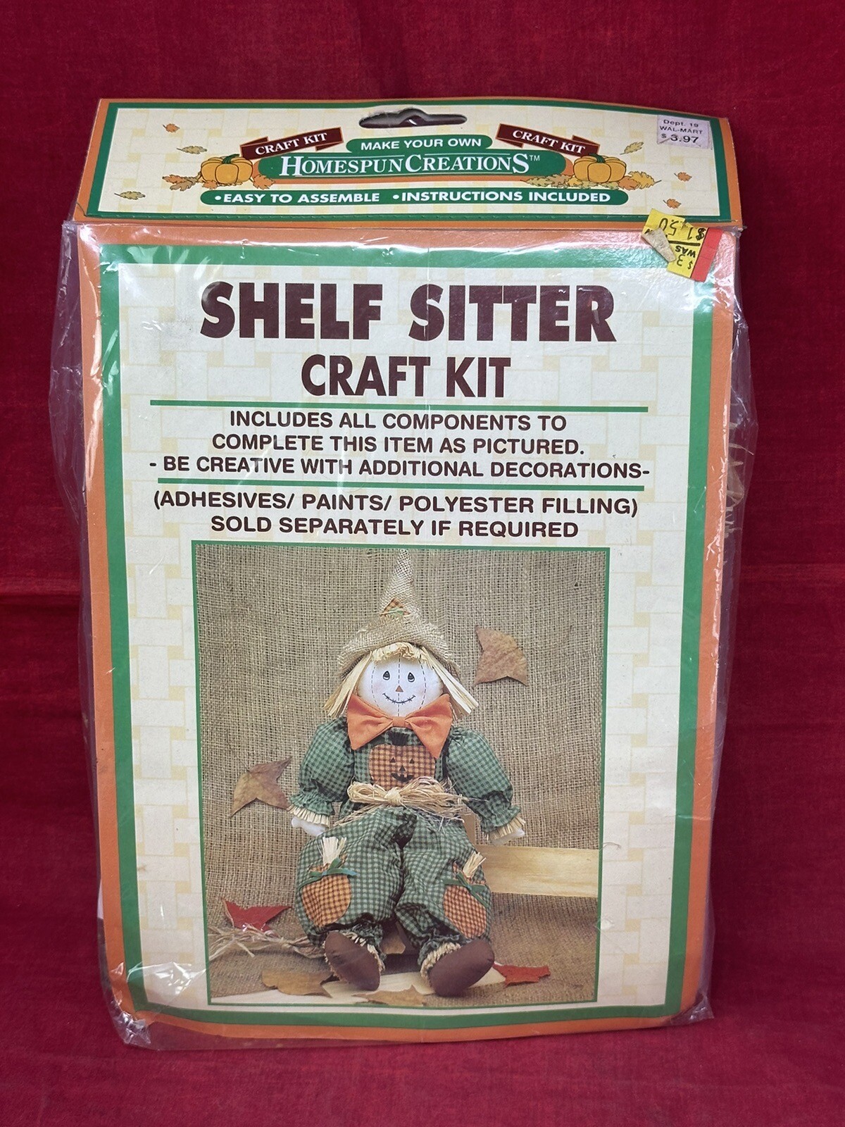 NEW Scarecrow Doll DIY Craft Kit Home Decor Fall