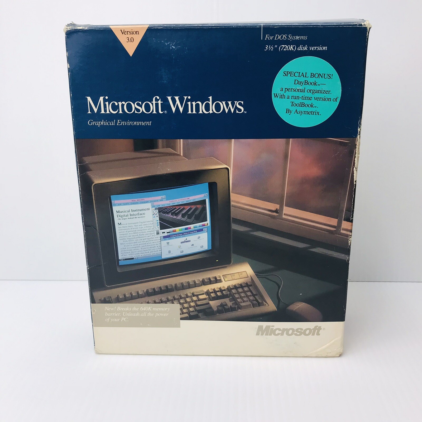 Microsoft Windows Operating System Version 3.0 3.5" Floppy Disk w/ ToolBook