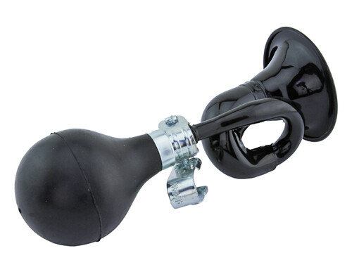 bike Bugle Horn 7 1/4" Black.